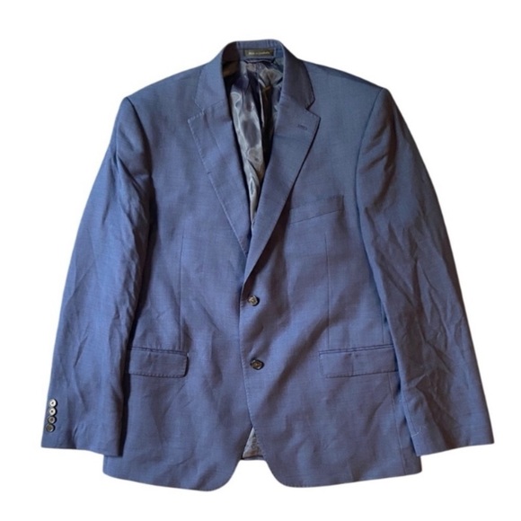 Ralph Lauren Black Label Blazer Mens Blue Glen Check 46R Wool - Picture 1 of 8